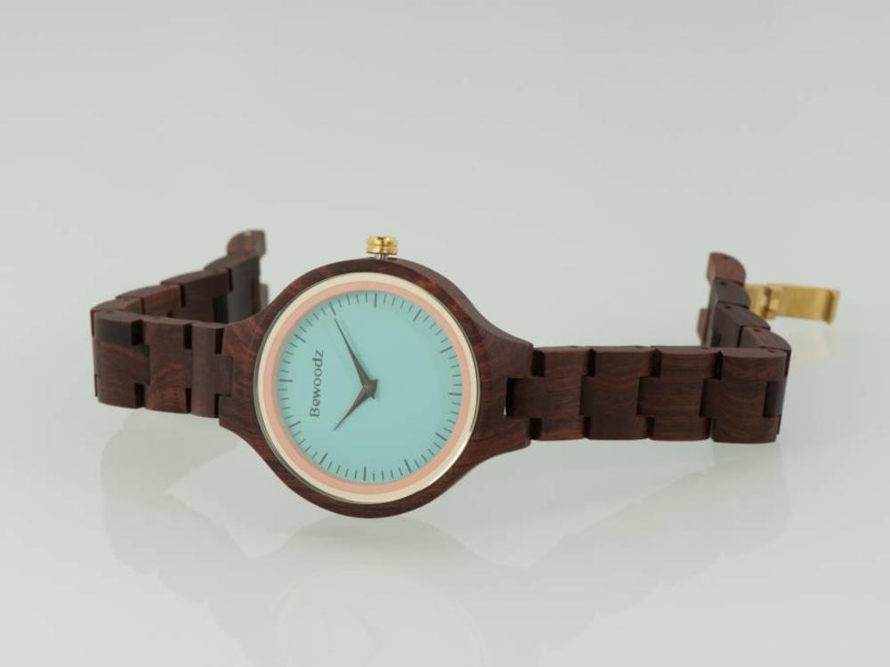 Bewoodz ® Holz Armbanduhr Damen