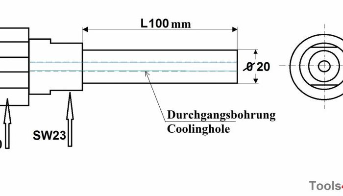 Spannzangenfutter ER20-100-C20