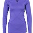 Pure Lime Ladies running shirt Intense 1/2 zipper purple