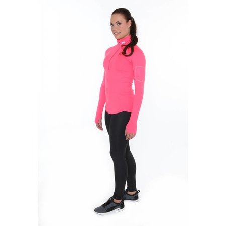 Under Armour Dames Hardloopshirt Fly Fast 1/2 zip roze