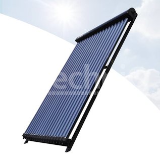 TechniQ Energy 24 heatpipe vacuümbuis zonneboiler collector, inclusief plat of schuin dak constructie