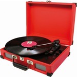 Soundmaster Koffermodel platenspeler PL580 rood