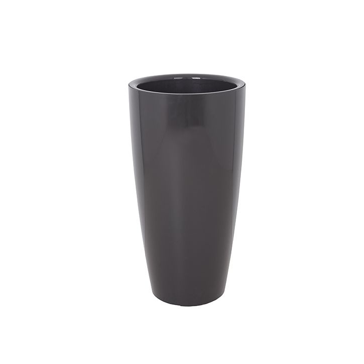 Ikala Hoge bloempot 'Vaso' 33 cm x 65 cm | Antraciet