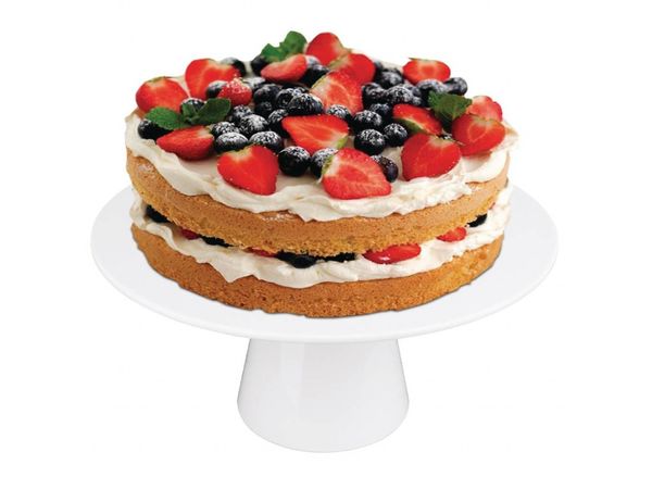 Runder Kuchenständer | Melamin | Weiß | Erhältlich in 2 Größen