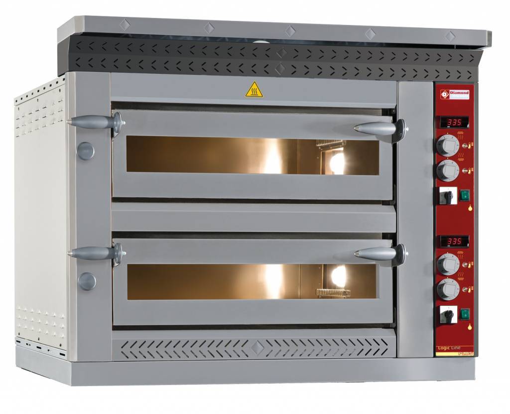 ElektroPizzaofen Doppelt 2x 6 Pizzen Ø350mm 13,2kW 1070x1360x