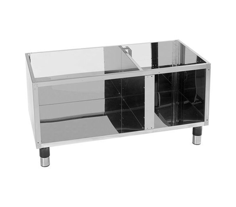 Unterschrank | Edelstahl | Zwischenboden | 57(h)x54x110cm