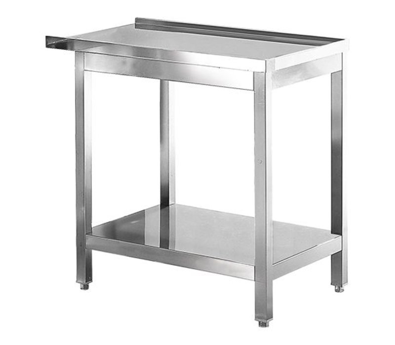 Abfuhr Ausgang Tisch Edelstahl 80cm