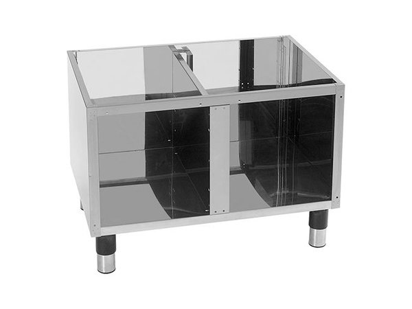 Unterschrank | Edelstahl | Zwischenboden | 57(h)x54x80cm