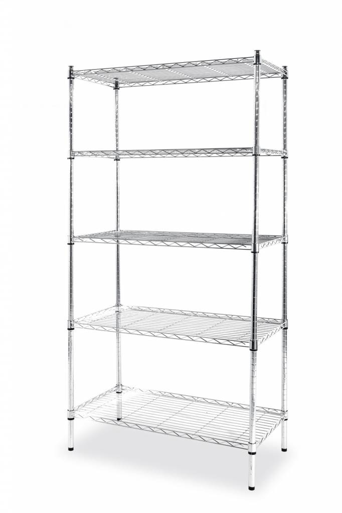 Regalsystem 5 Böden | Traglast je Boden 80kg | 910x455x(h)1830mm