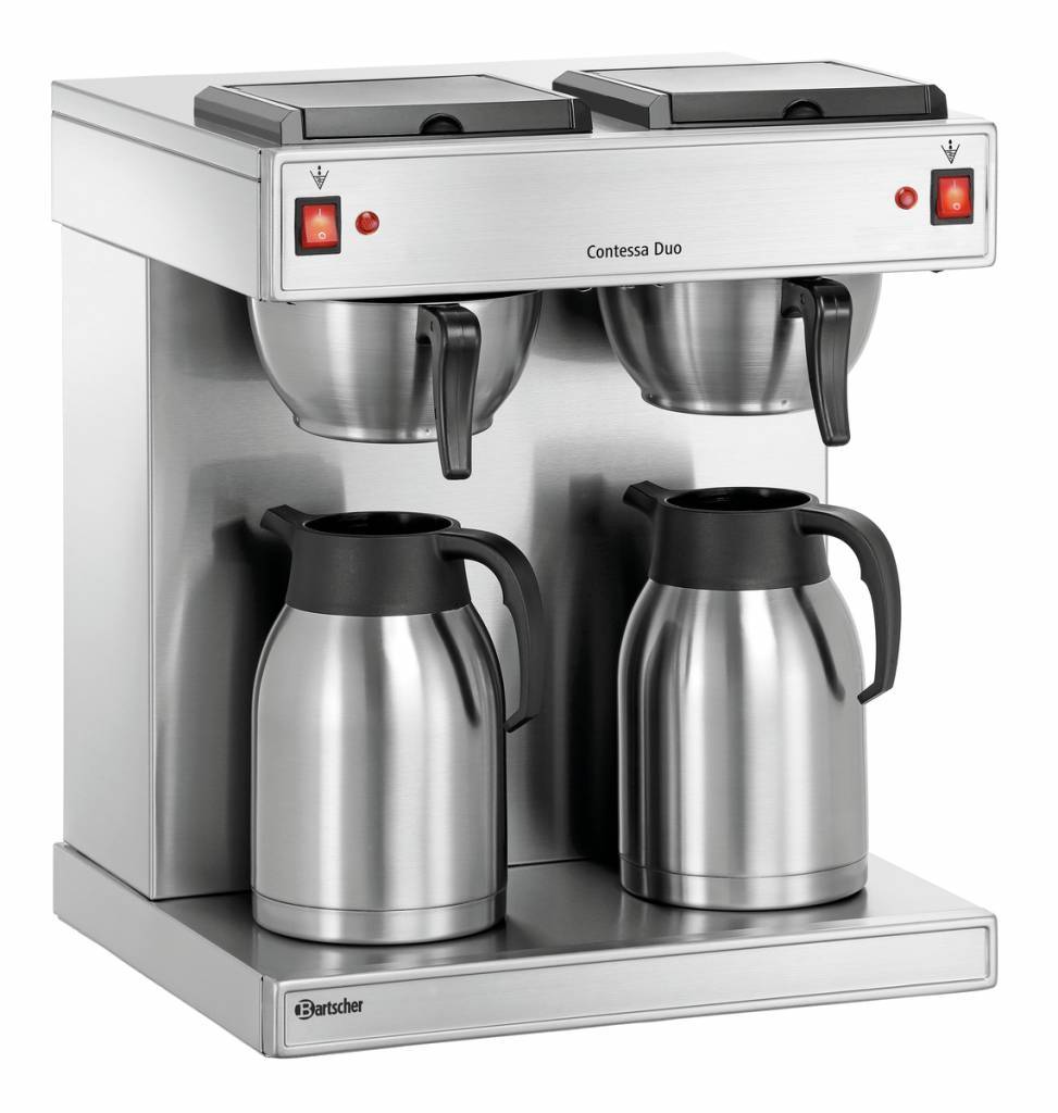 Kaffeemaschine Contessa Duo | Edelstahl | Volume 2x2 Liter | 430x400x(h ...