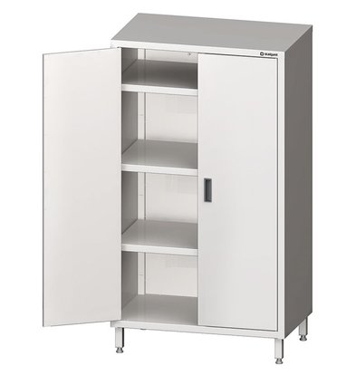 Edelstahl Vorratsschrank mit Klapptüren | Geschweißtes Modell | 3