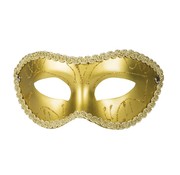 Oogmasker Gabriella goudkleurig