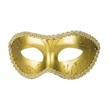 Oogmasker Gabriella goudkleurig