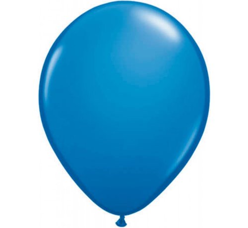 Milieuvriendelijke blauwe latex ballonnen 100 stuks