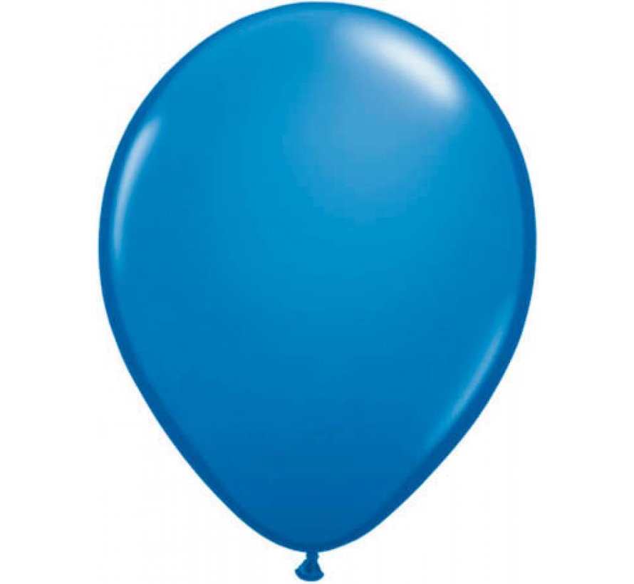 Milieuvriendelijke blauwe latex ballonnen 100 stuks