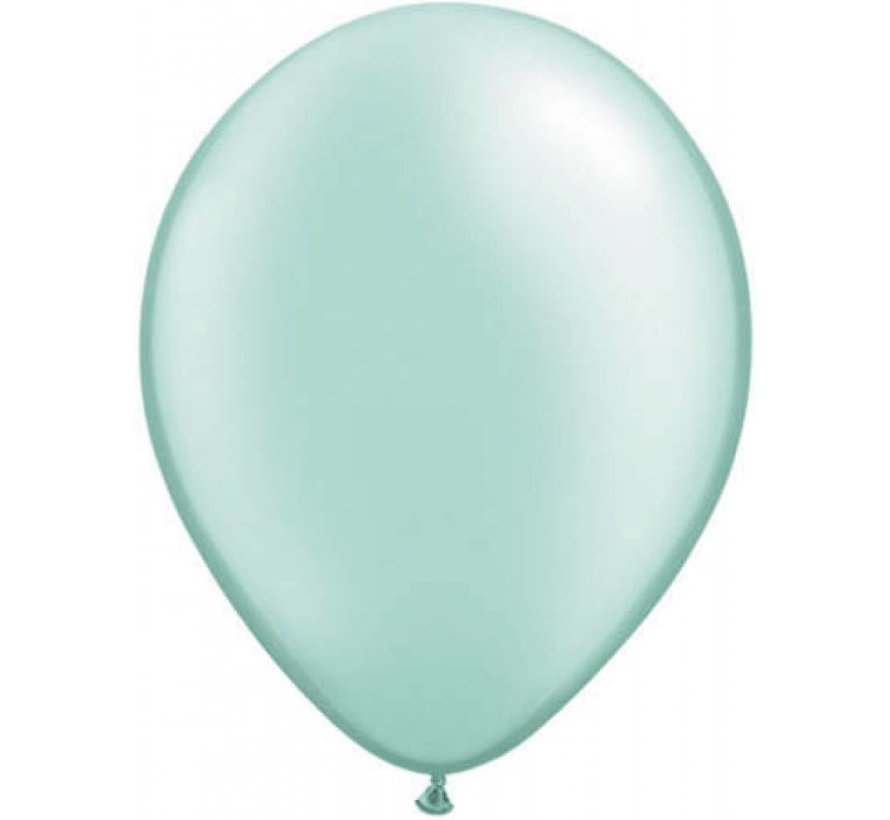 100 st Licht groene metallic ballonnen online kopen