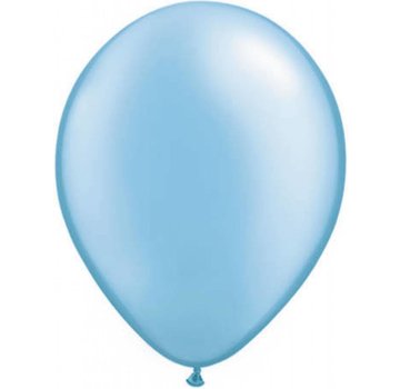 Licht blauwe metallic ballonnen