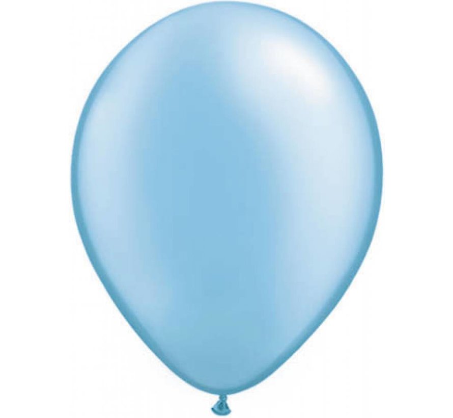 100 st Grote Licht blauwe metallic ballonnen