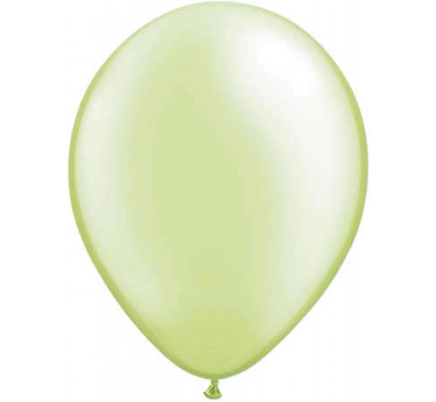 100 st Limoengroen metallic ballonnen online kopen