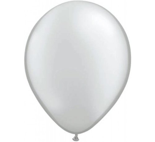 100 st Grote zilveren metallic ballonnen online kopen