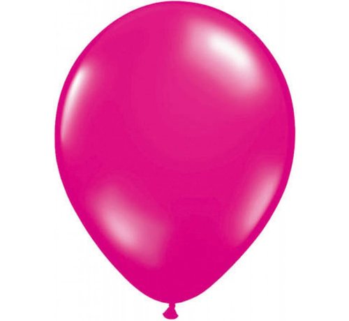 100 st Donkerroze metallic ballonnen online kopen