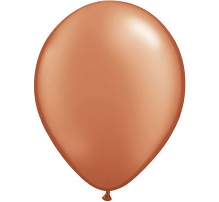 100 st Grote bruine metallic ballonnen