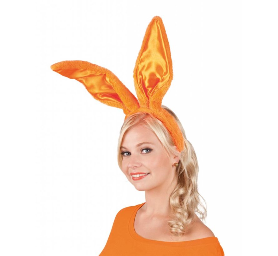 Diadeem met Konijnen Oren Oranje