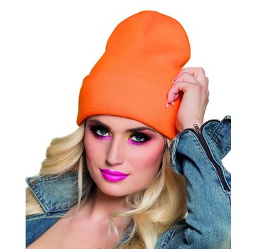 Neon oranje Beanie