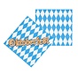 Oktoberfest servetten geruit