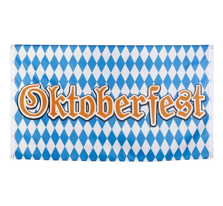 Oktoberfest vlag geruid blauw