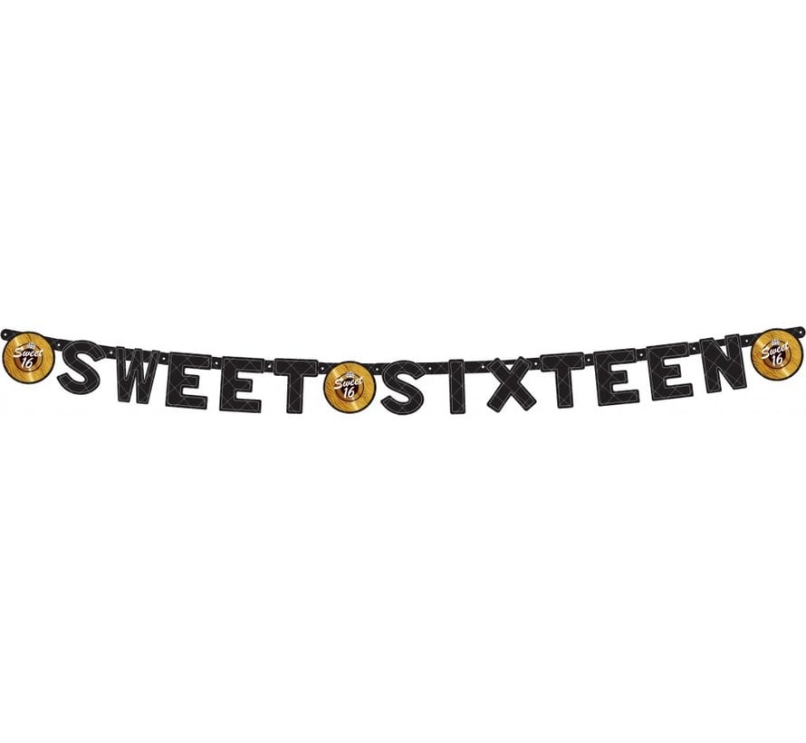 Sweet 16 jongens letterslinger