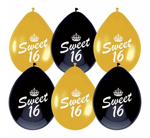 Super Sweet 16 jongens ballonnen - Partycorner.nl WS-49