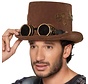 Steampunk hoge hoed met bril