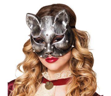 Dames Steampunk masker kat