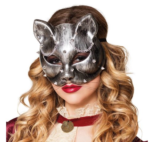 Dames Steampunk masker kat