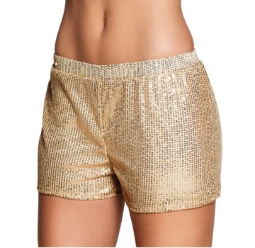 Glitter short goud