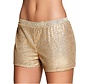 Glitter short goud