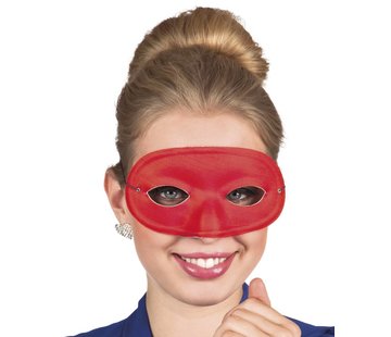 basic carnavals oogmasker rood
