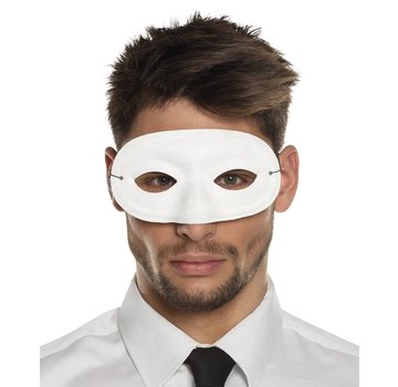 basic carnavals oogmasker wit