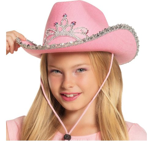 Roze meisjes cowboy hoed