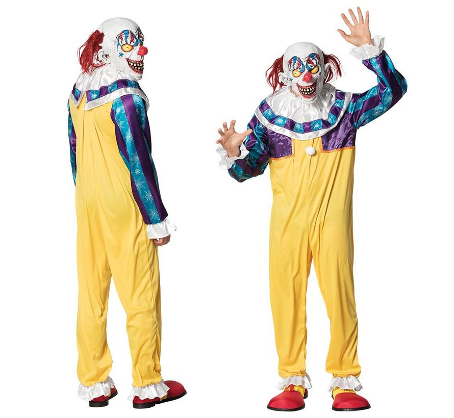 Creepy clown kostuum