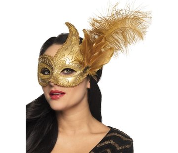 Venetiaanse masker goudkleurig