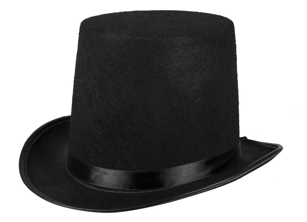 Hoge hoed zwart heren -