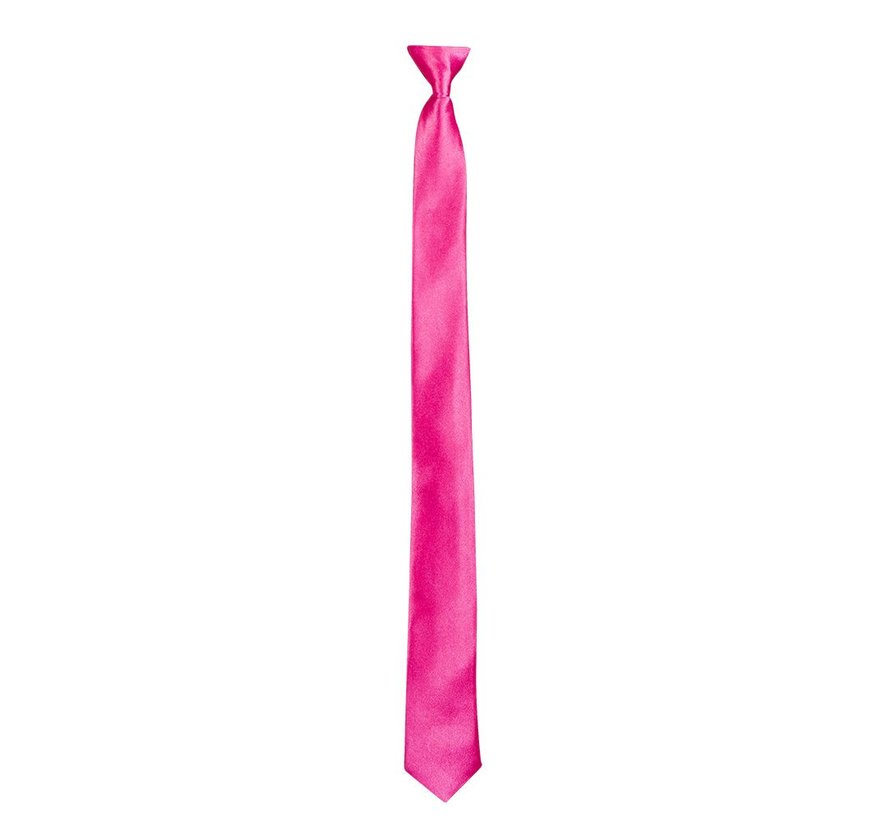 Glimmende stropdas knalroze voor heren
