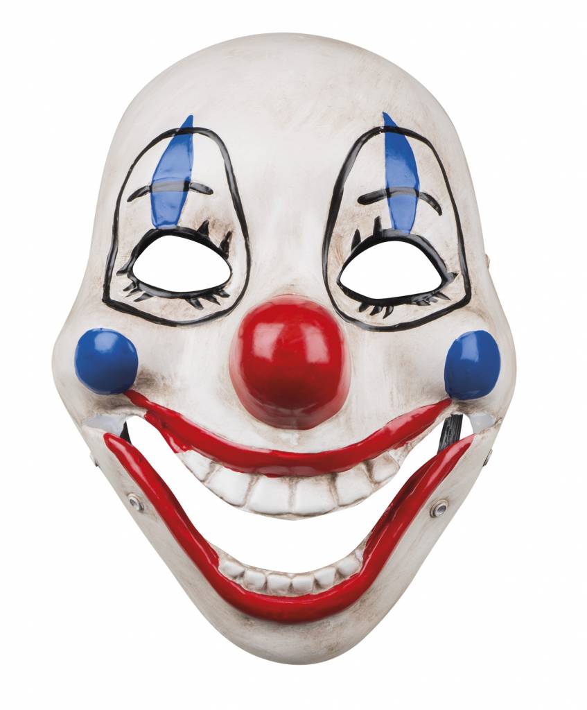kalmeren Billy Goat honderd Scary clown Masker met beweegbare mond - Partycorner.nl