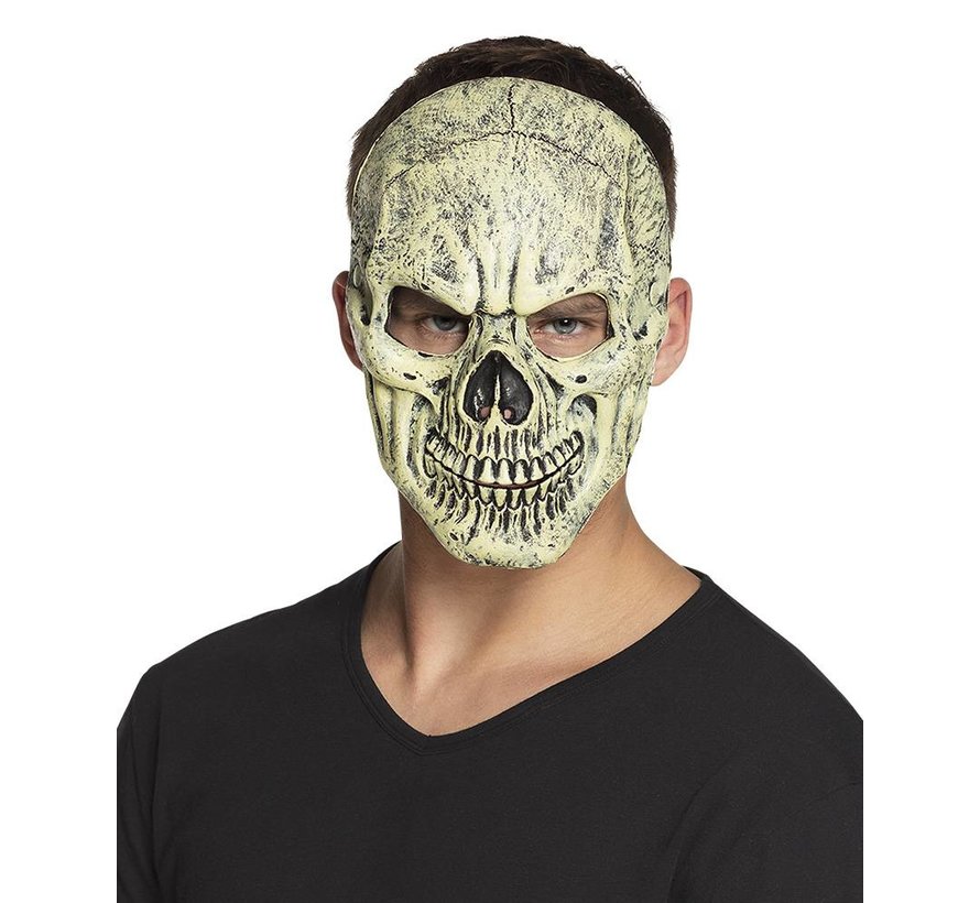 Halloween Foam gezichtsmasker Schedel