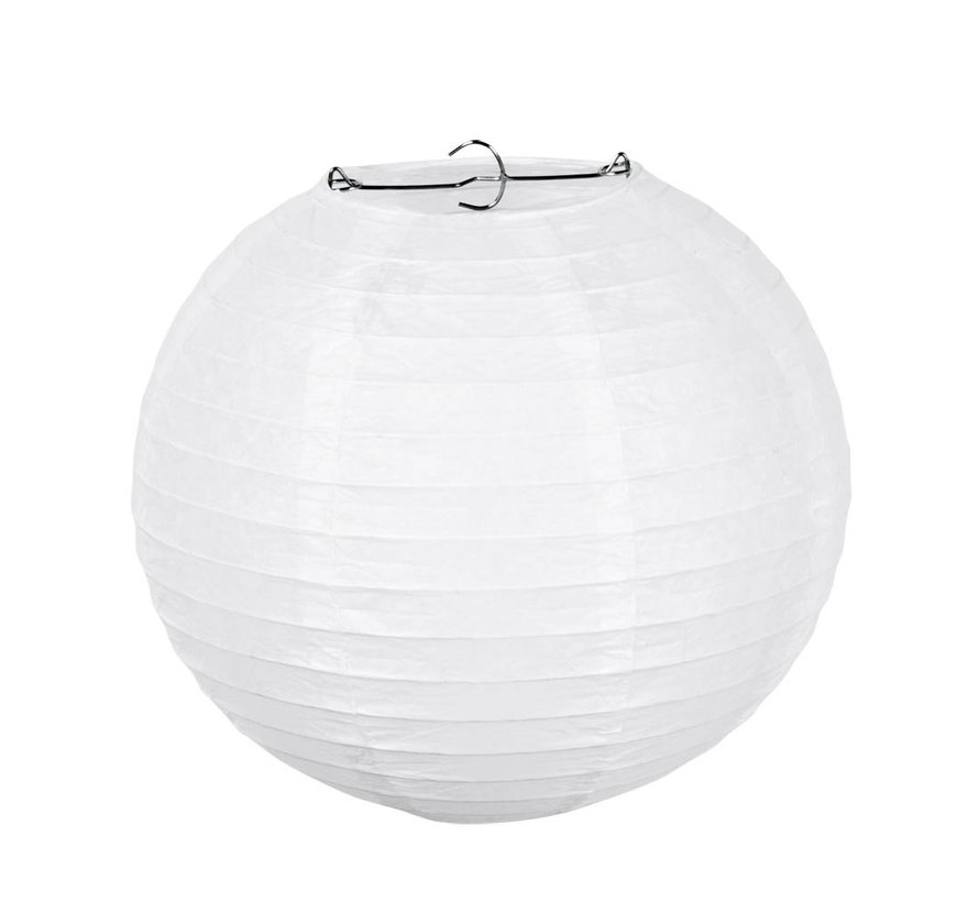 Witte Papieren lampion met frame