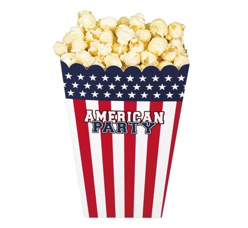 Amerikaanse popcorn bakjes