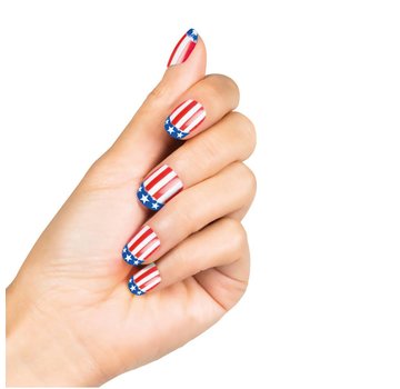 nep nagels amerikaanse vlag