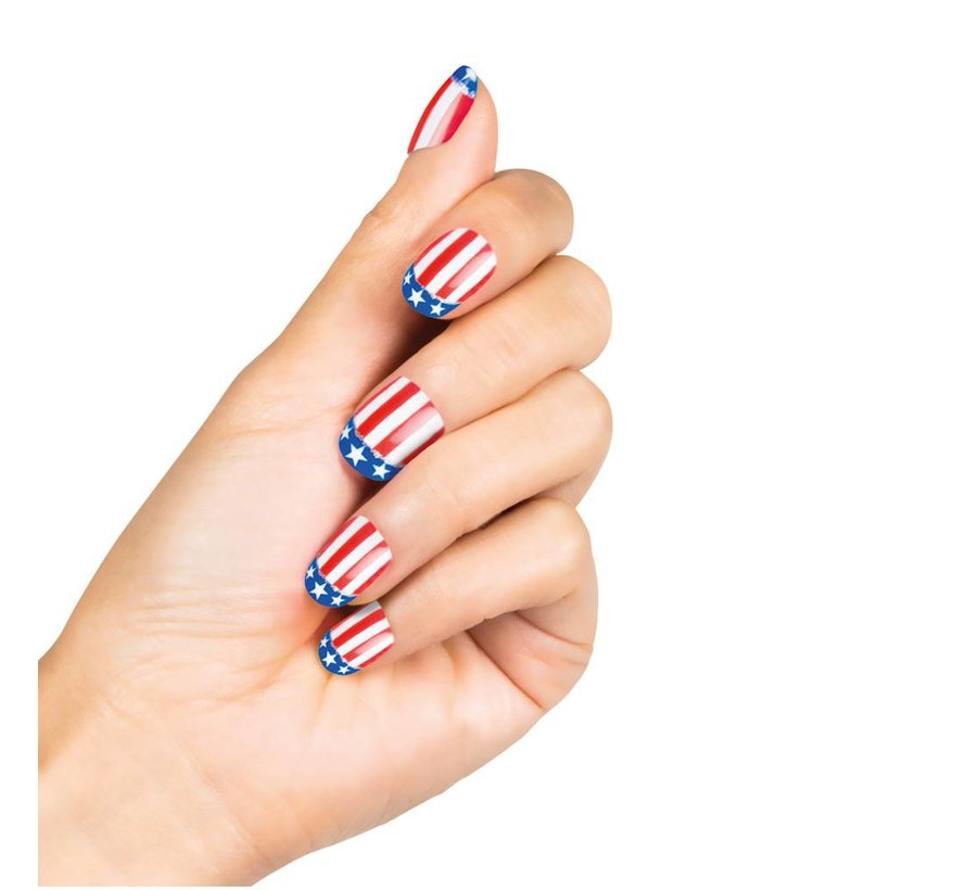 nep nagels amerikaanse vlag